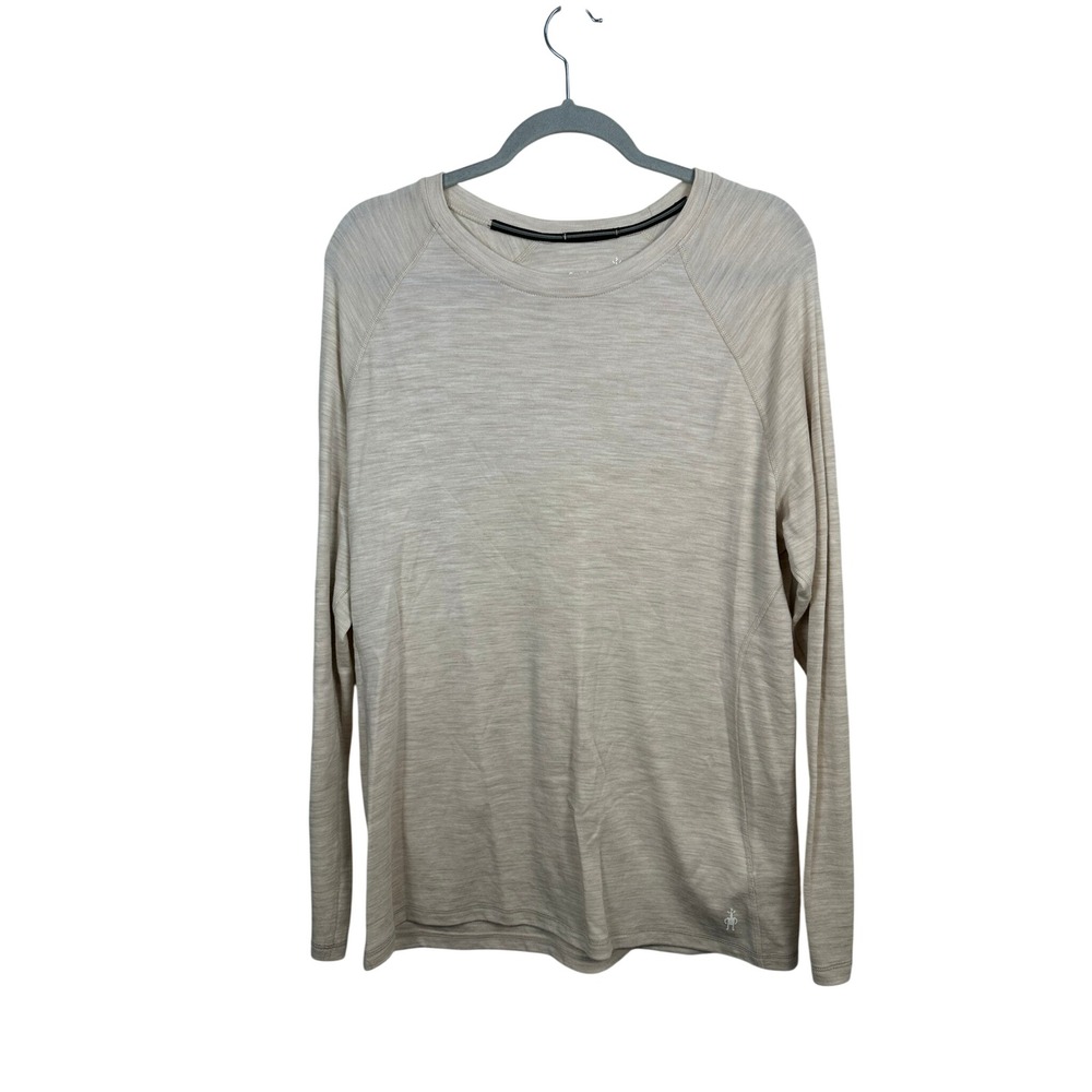 Smartwool Merino Wool Top Women 2X Beige Excellent Long Sleeve Base Layer